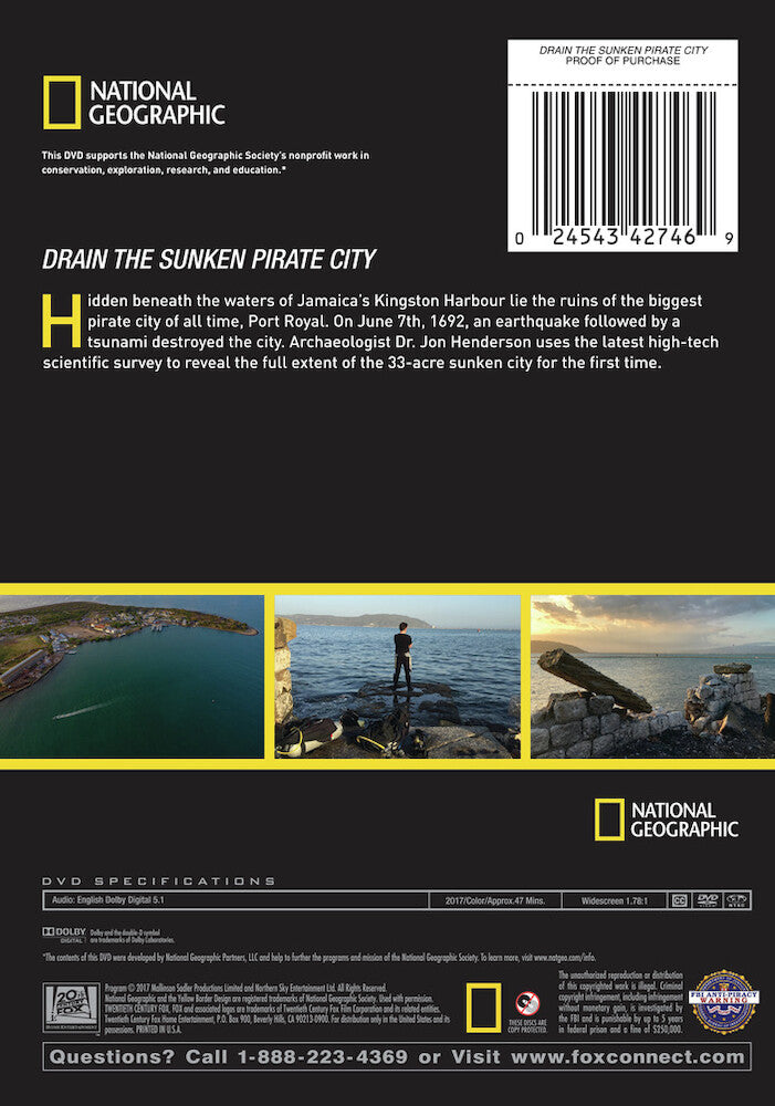 drain the sunken pirate city - Back Panel - DVD