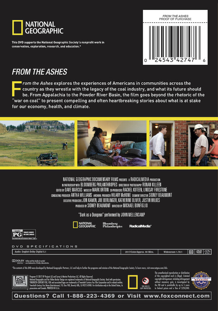 from the ashes - Back Panel - DVD