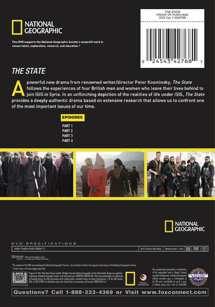 the state - Back Panel - DVD