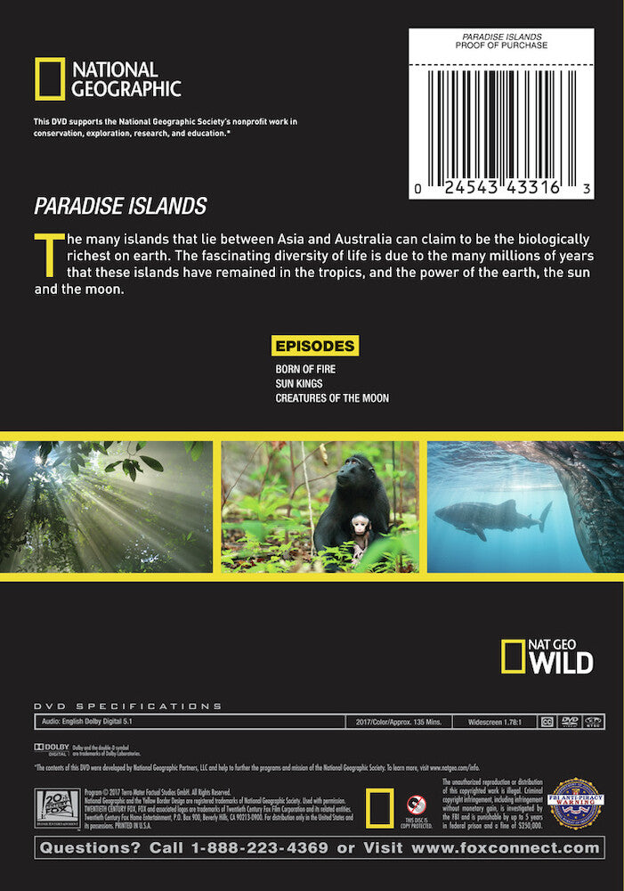 paradise islands season 1 - Back Panel - DVD