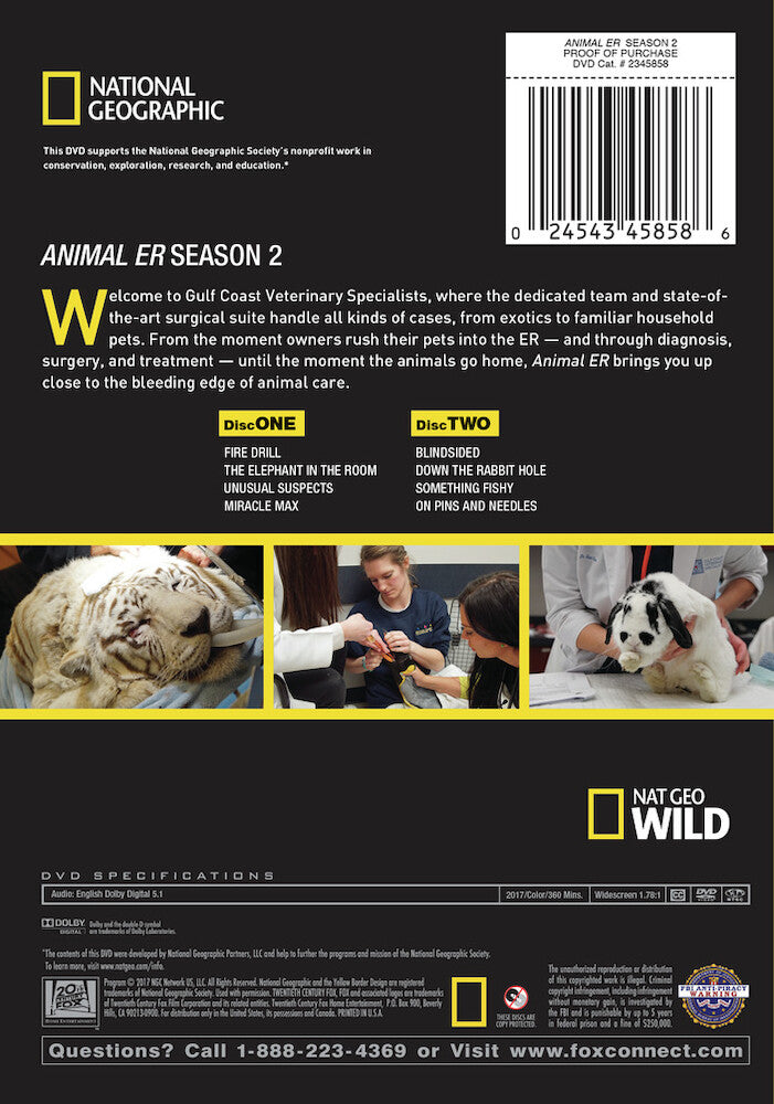 animal er season 2 - Back Panel - DVD