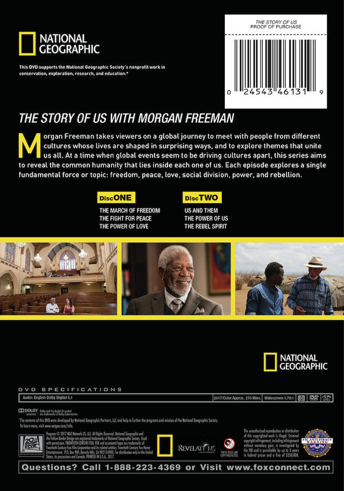 the story of us with morgan freeman - Back Panel - DVD