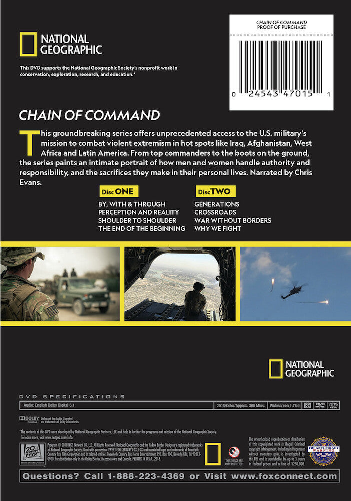 chain of command - Back Panel - DVD
