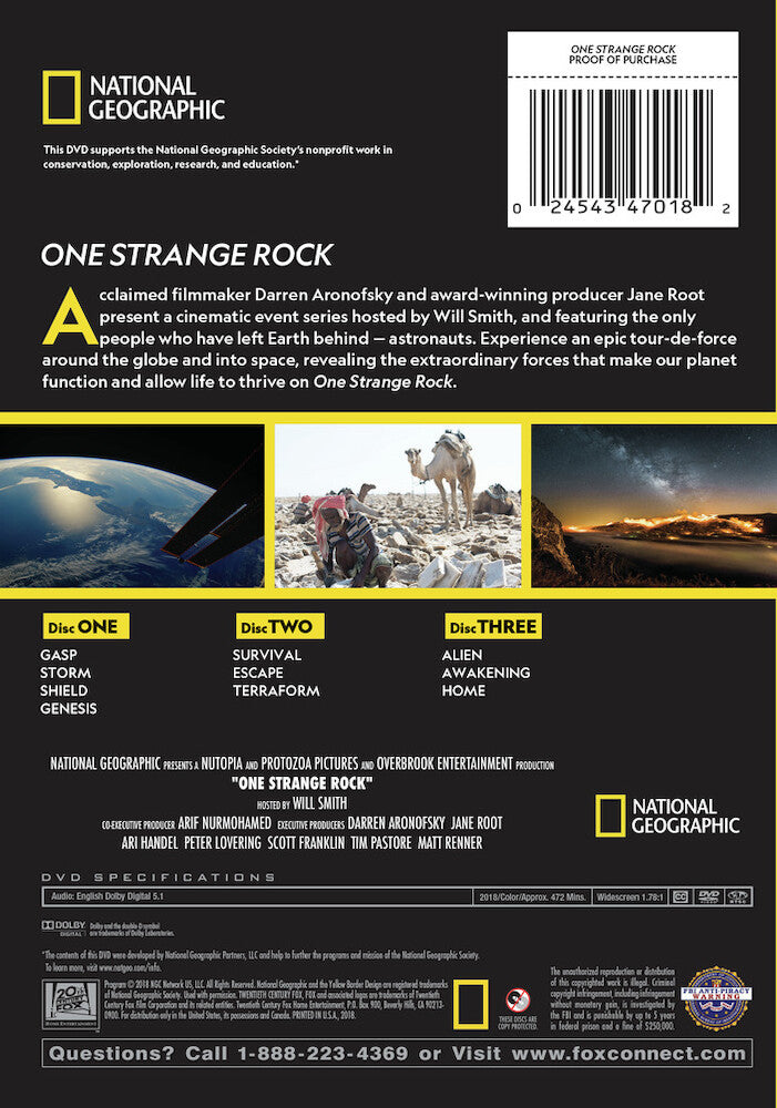 one strange rock - Back Panel - DVD