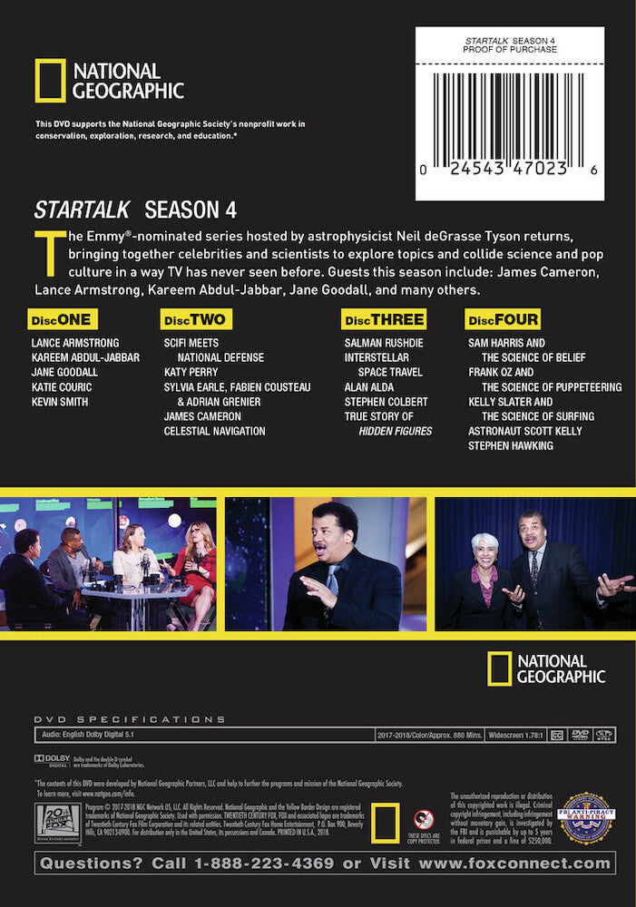 startalk with neil degrasse tyson season 4 - Back Panel - DVD