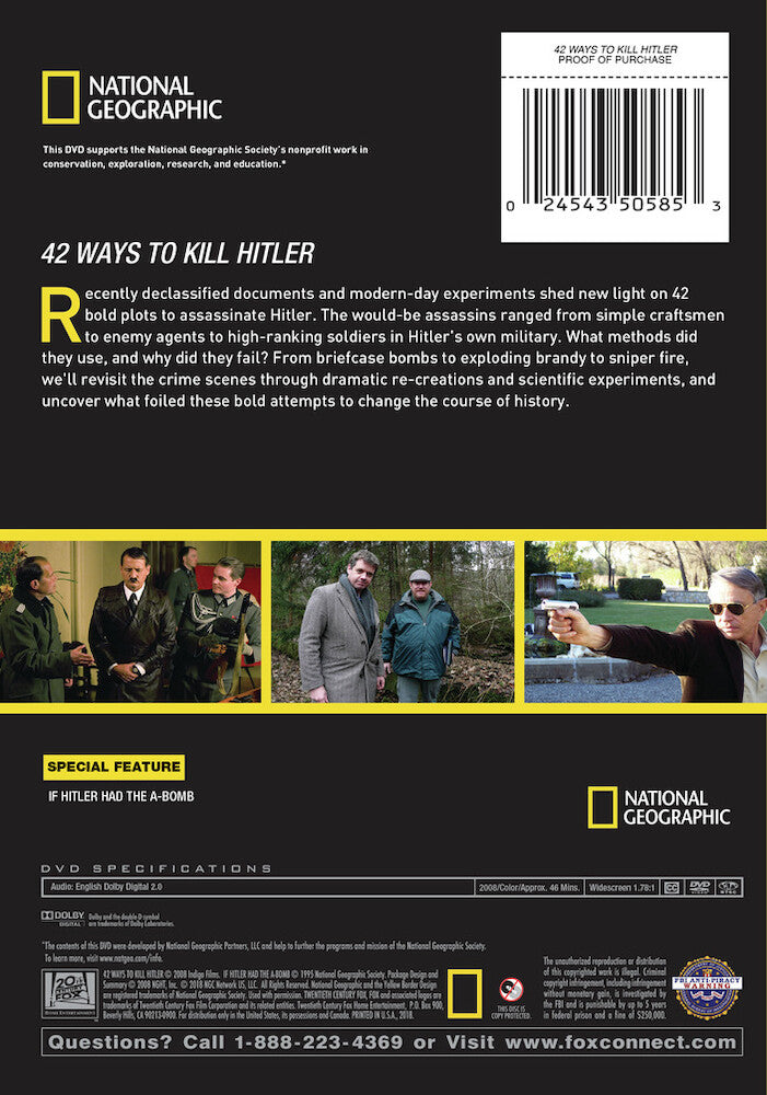 42 ways to kill hitler - Back Panel - DVD