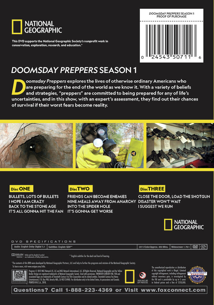 doomsday preppers season 1 - Back Panel - DVD