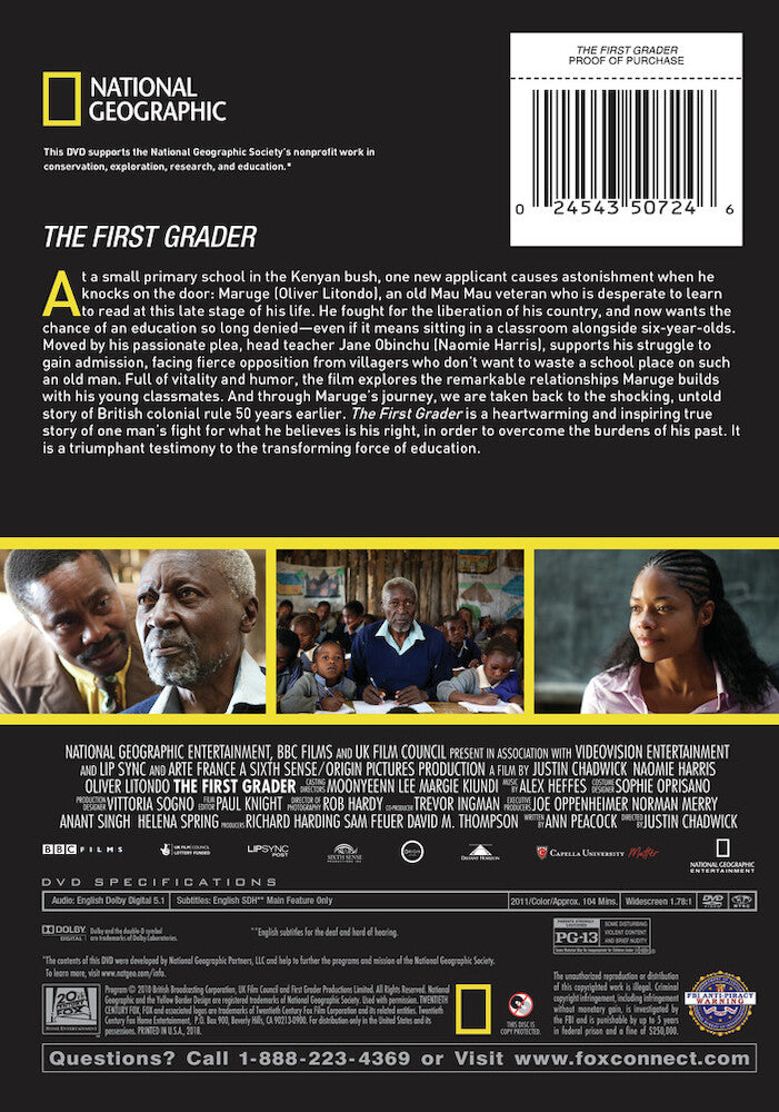 the first grader - Back Panel - DVD