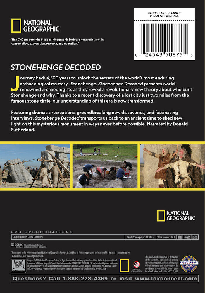 stonehenge decoded - Back Panel - DVD