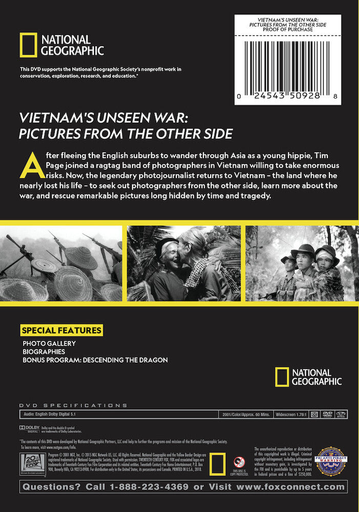 vietnam's unseen war: pictures from the other side - Back Panel - DVD