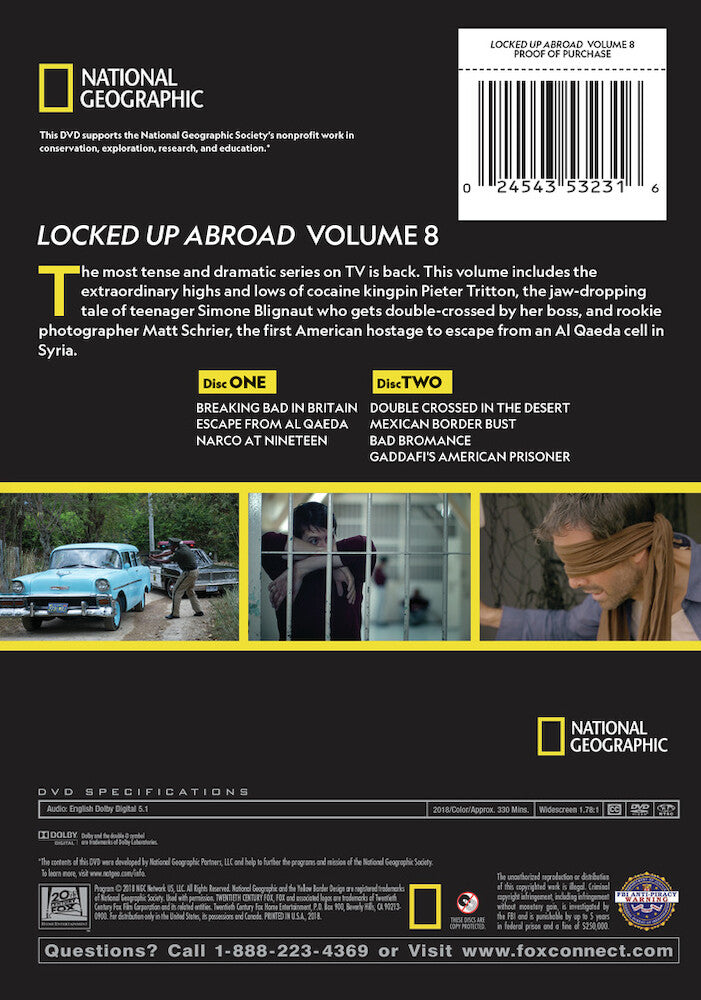 locked up abroad volume 8 - Back Panel - DVD
