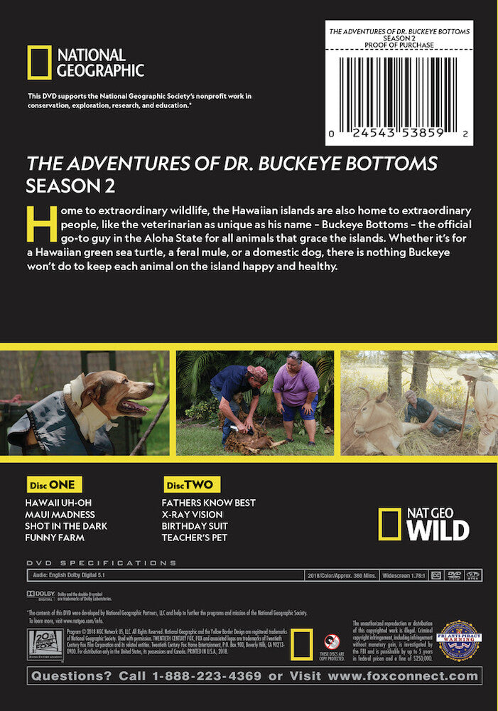 the adventures of dr buckeye bottoms: season 2 - Back Panel - DVD
