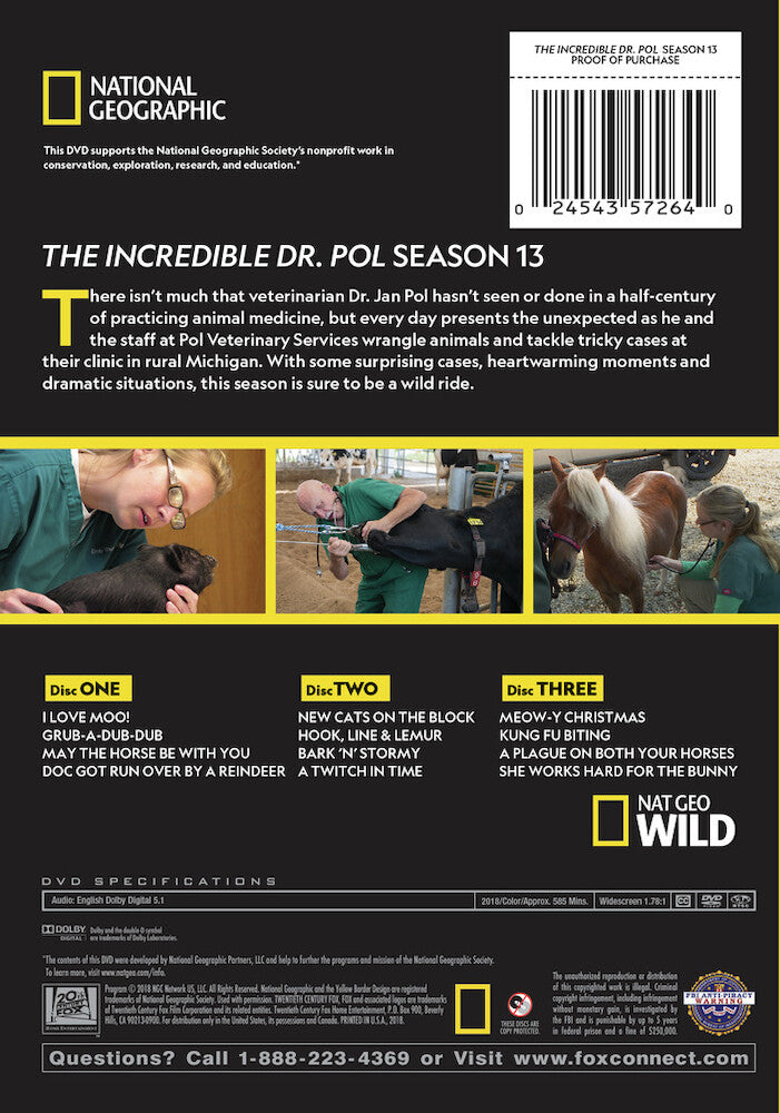 incredible dr. pol - season 13, the - Back Panel - DVD