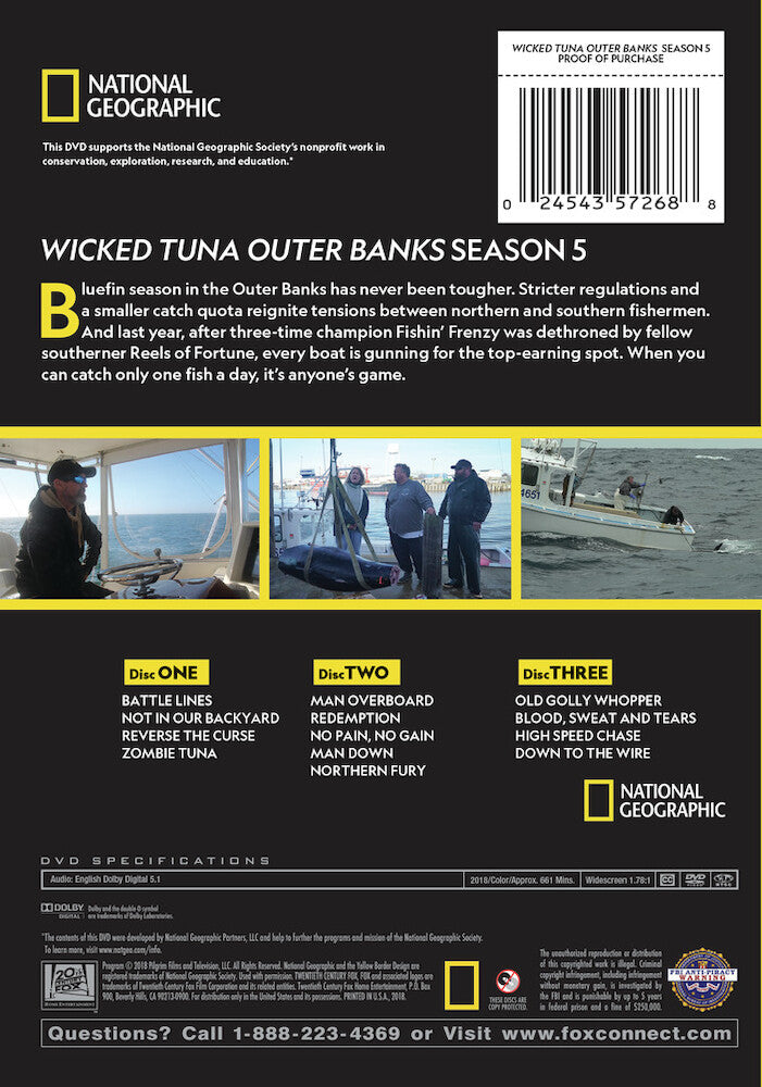 wicked tuna: outer banks - season 5 - Back Panel - DVD