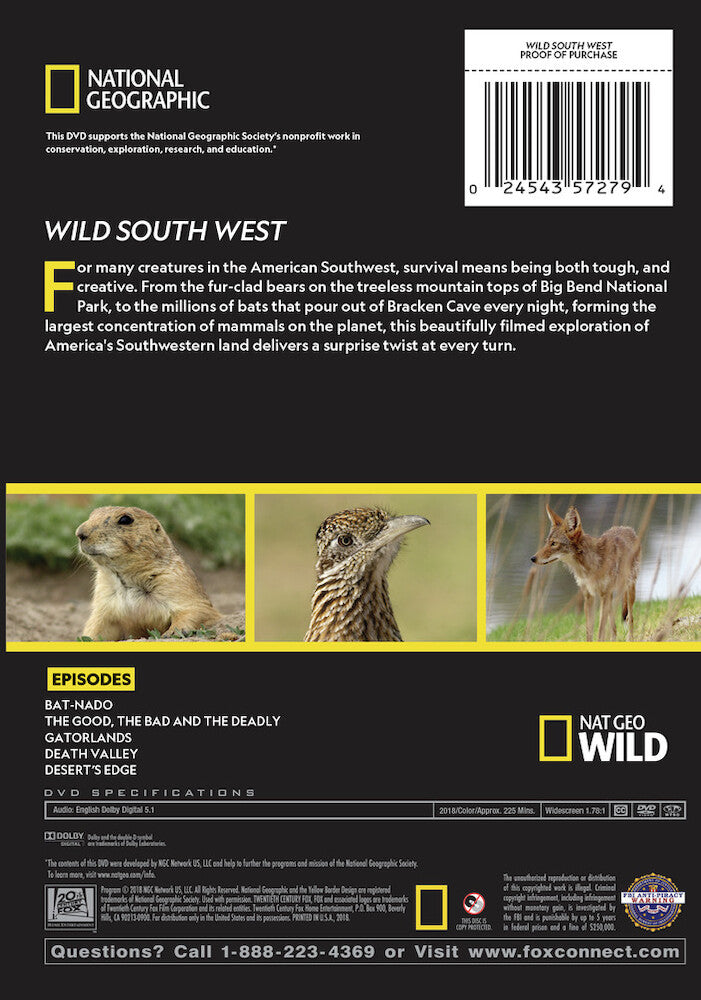 wild south west (fka south by wild west) - Back Panel - DVD