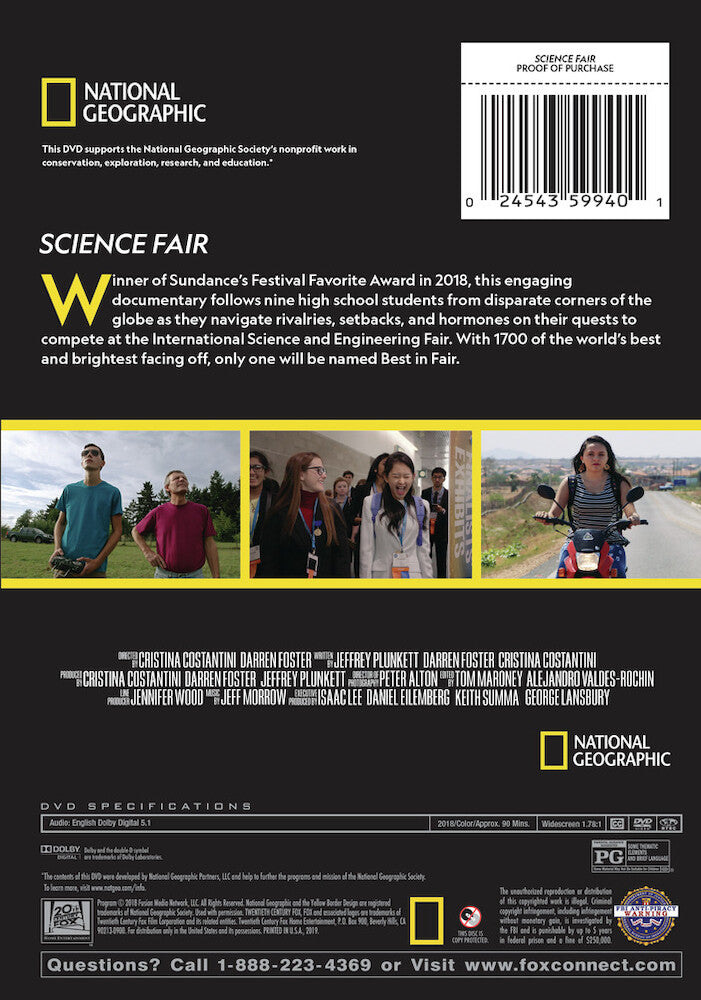 science fair - Back Panel - DVD