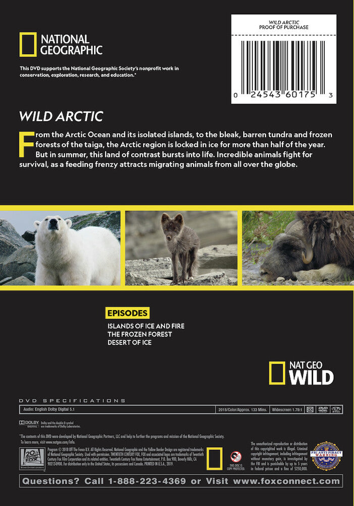wild arctic - Back Panel - DVD