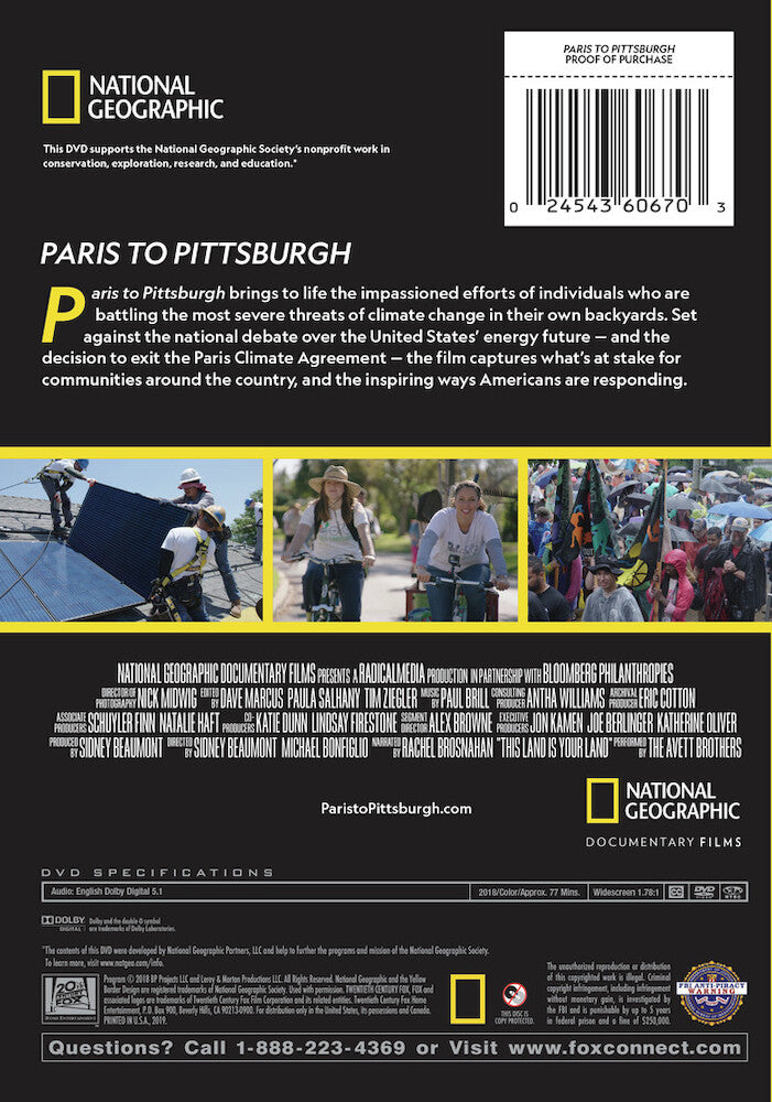 paris to pittsburg - Back Panel - DVD
