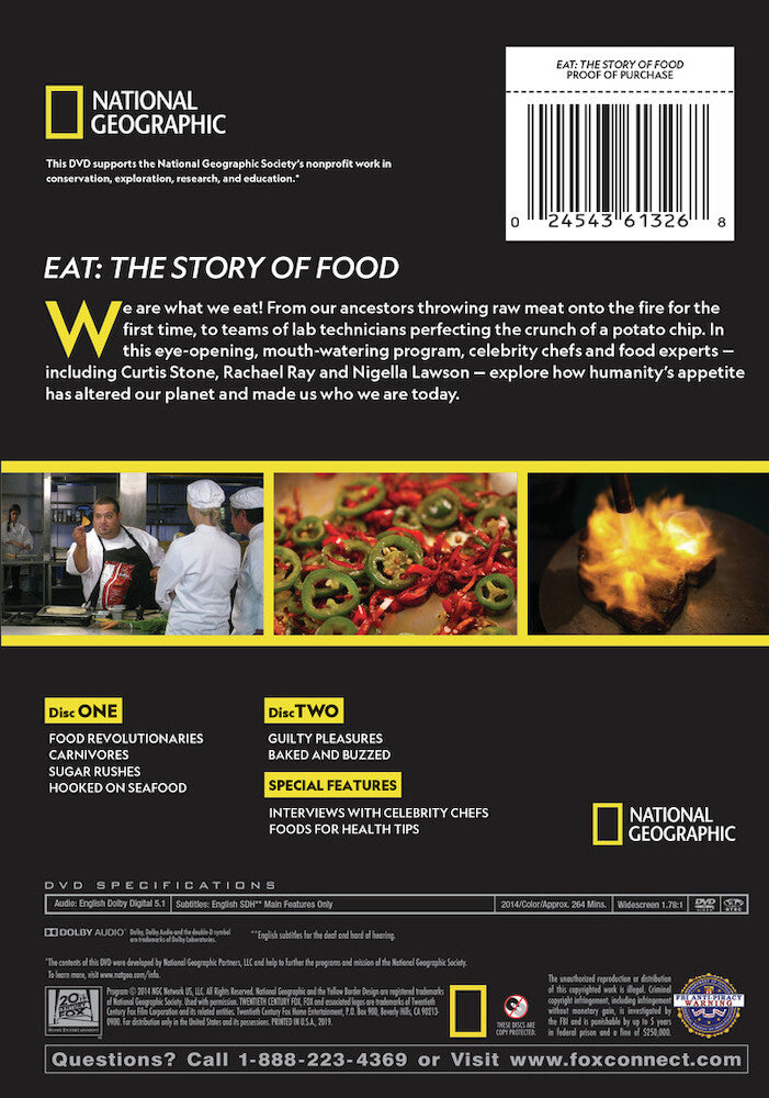 eat: the story of food - Back Panel - DVD