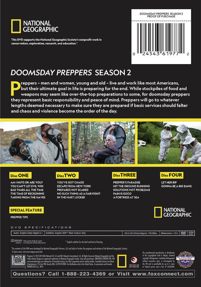 doomsday preppers s2 - Back Panel - DVD