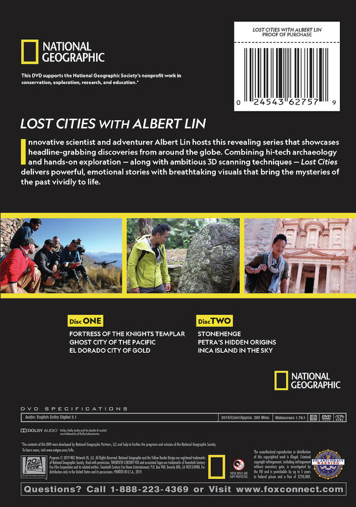 lost cities with albert lin - Back Panel - DVD