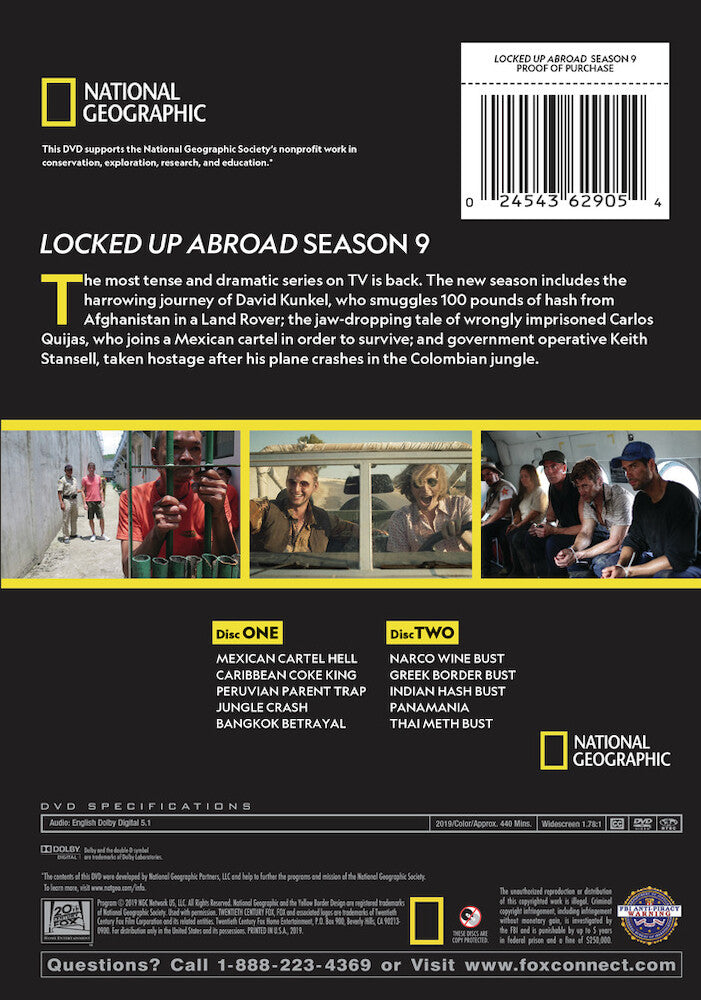 locked up abroad - season 9 - Back Panel - DVD