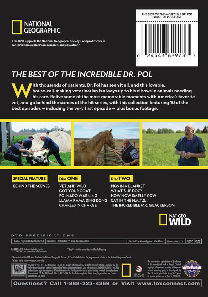 the best of incredible dr. pol - Back Panel - DVD