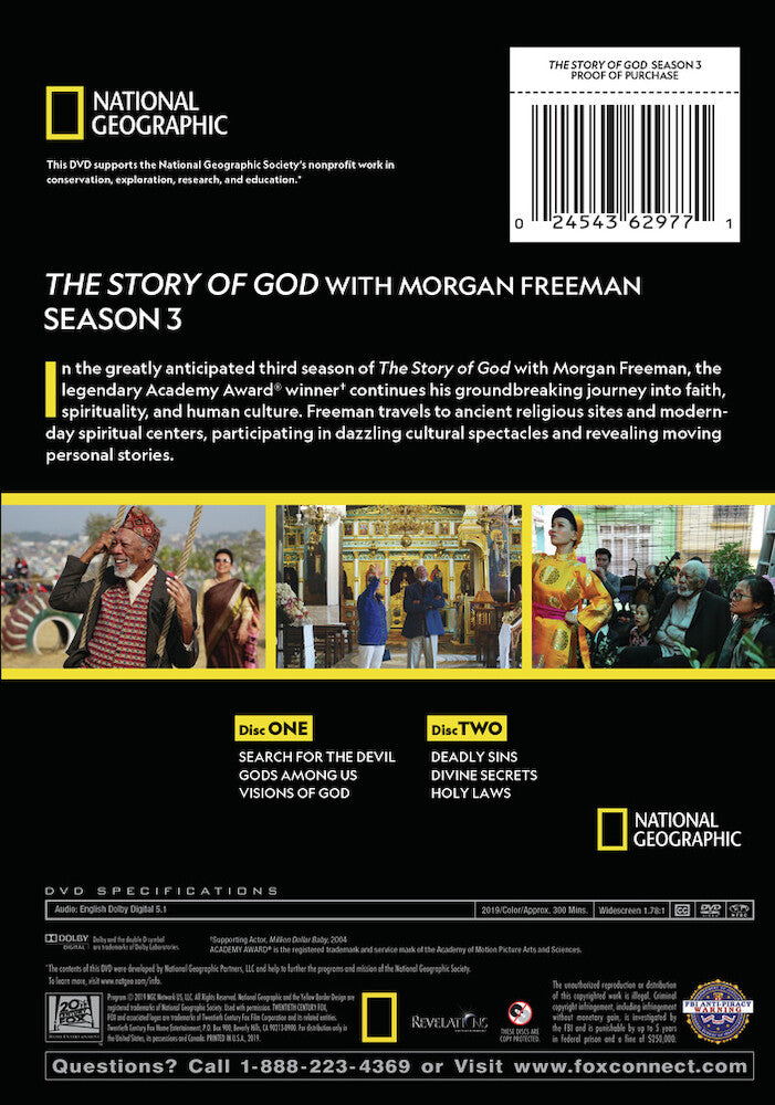 the story of god with morgan freeman - season 3 - Back Panel - DVD