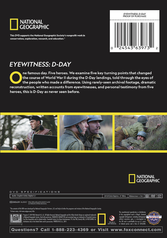 eyewitness: d-day - Back Panel - DVD