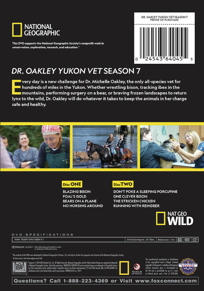 dr. oakley yukon vet season 7 - Back Panel - DVD