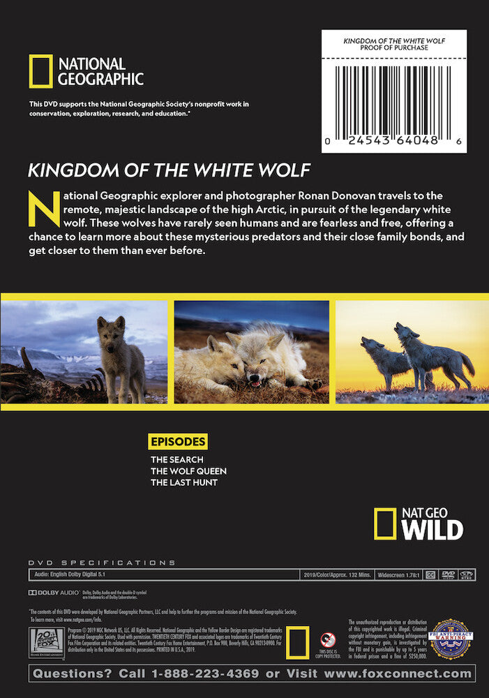kingdom of the white wolf - Back Panel - DVD
