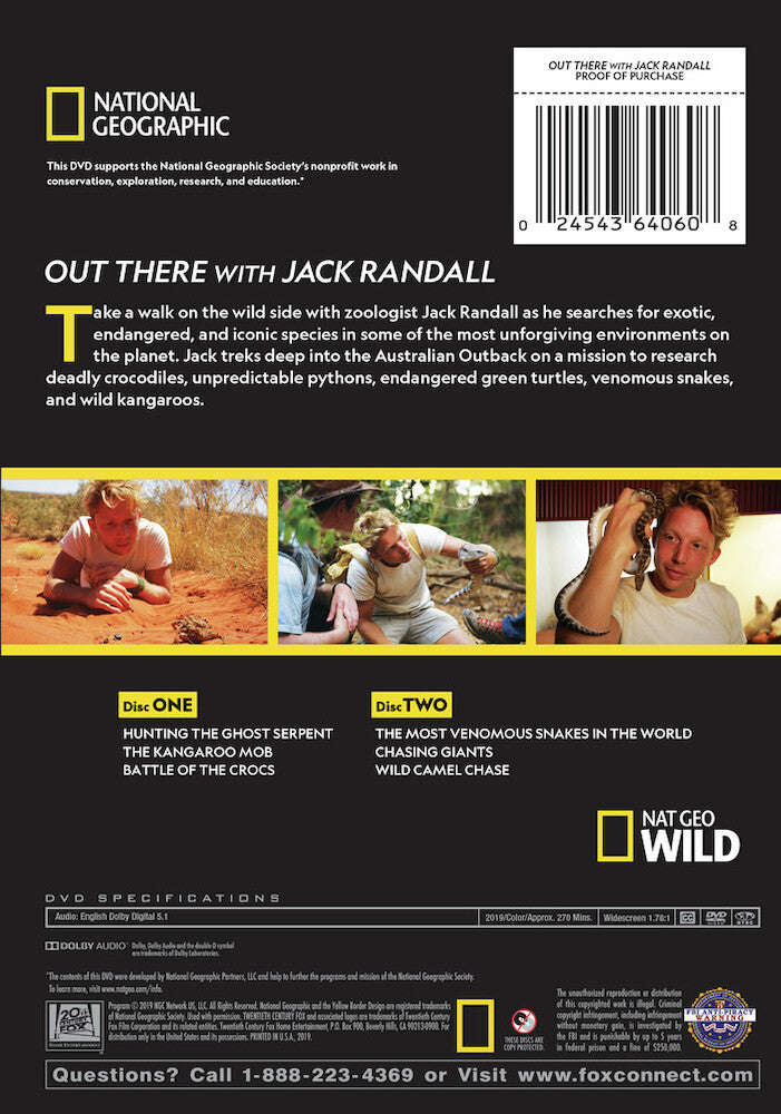 out there with jack randall - Back Panel - DVD