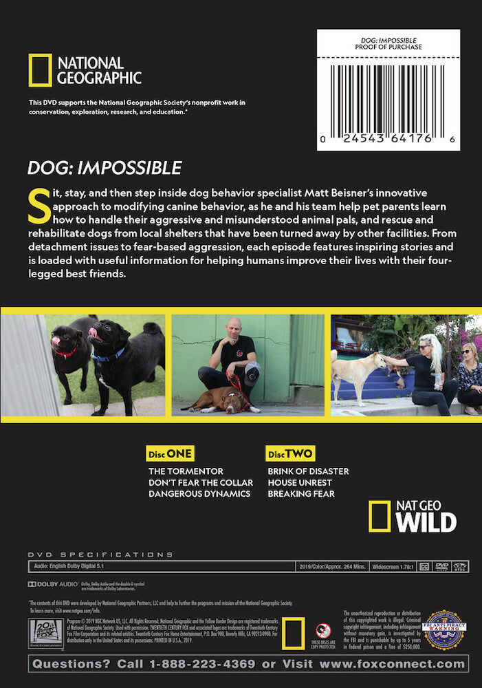 dog: impossible - Back Panel - DVD