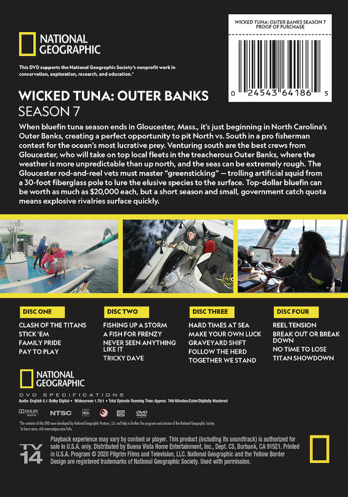 wicked tuna: outer banks - season 7 - Back Panel - DVD