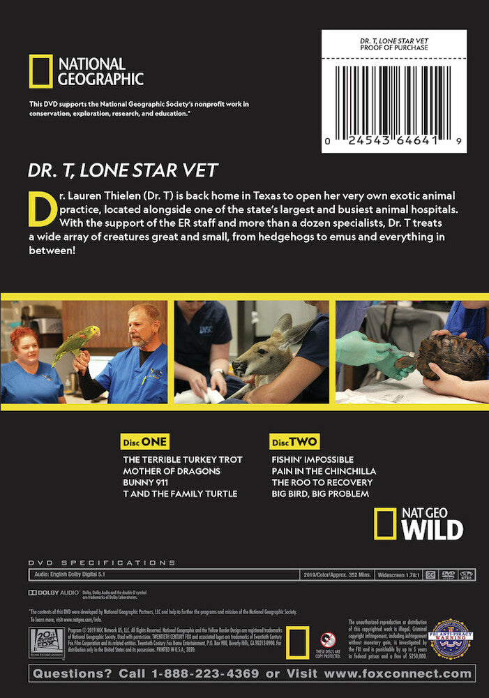 dr. t, lone star vet - Back Panel - DVD