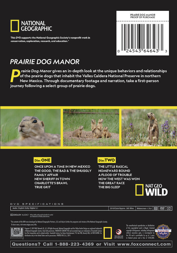 prairie dog manor - Back Panel - DVD