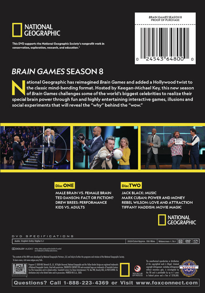 brain games season 8 - Back Panel - DVD