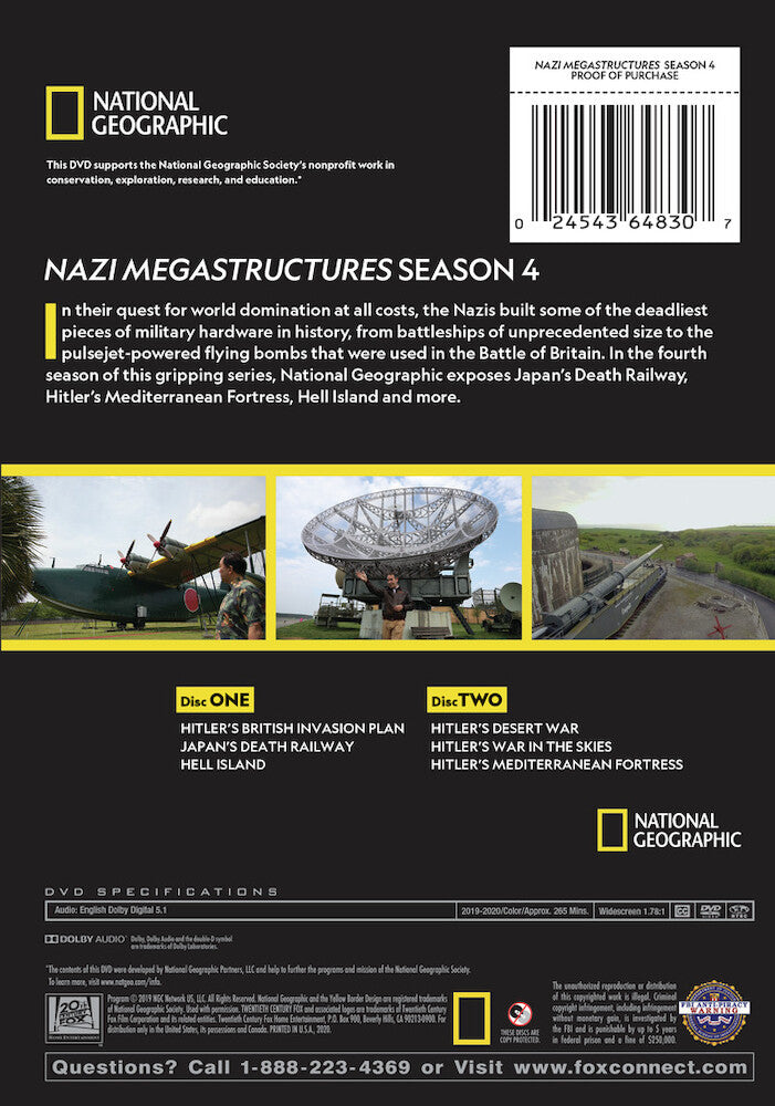 nazi megastructures - season 6 - Back Panel - DVD