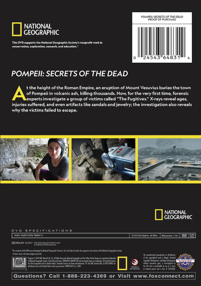pompeii: secrets of the dead - Back Panel - DVD