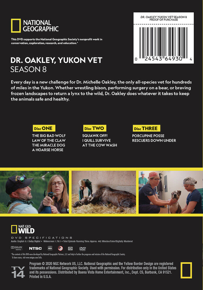 dr oakley, yukon vet - season 8 - Back Panel - DVD