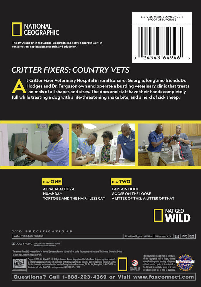 critter fixers: county vets - Back Panel - DVD