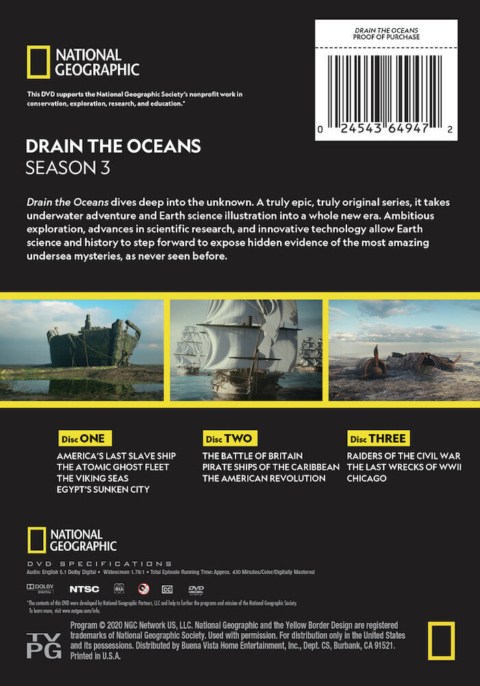 drain the oceans - season 3 - Back Panel - DVD