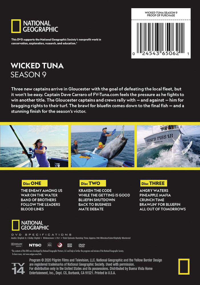 wicked tuna season 9 - Back Panel - DVD