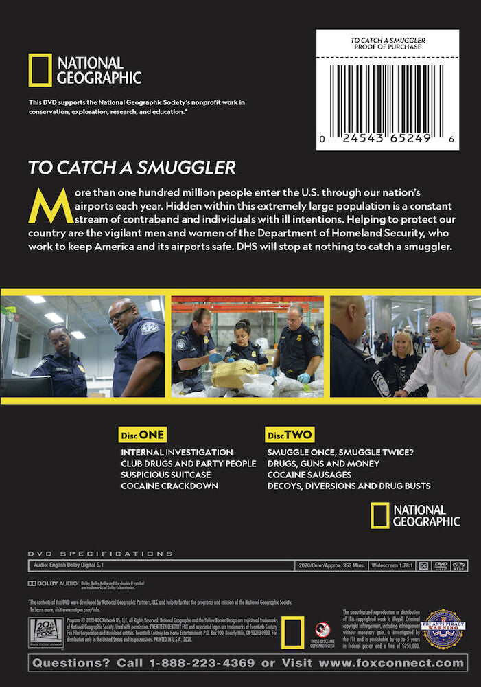 to catch a smuggler season 2 - Back Panel - DVD