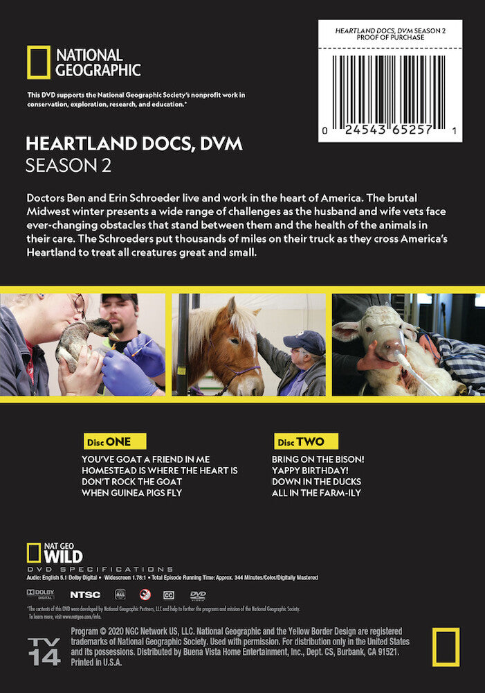 heartland docs: dvm season 2 - Back Panel - DVD