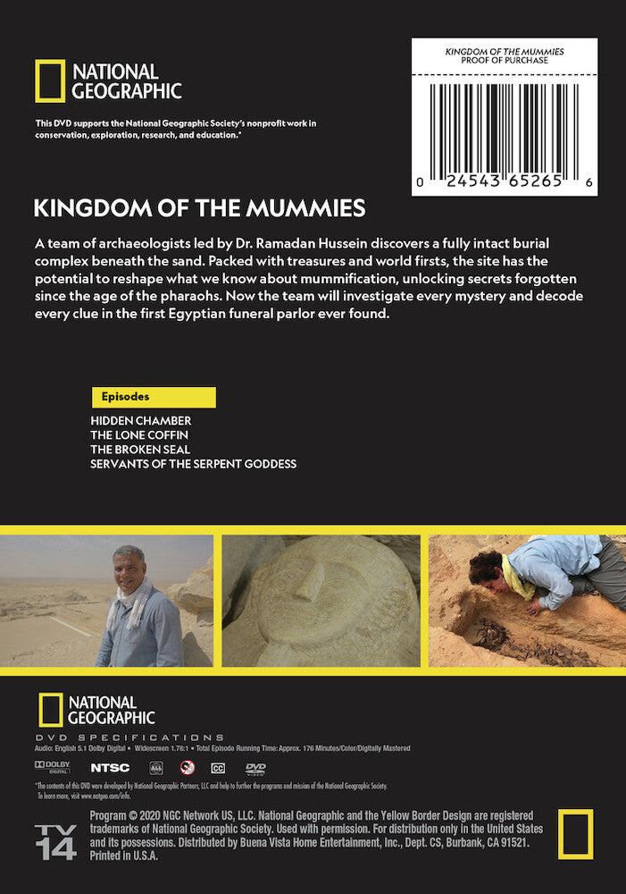kingdom of the mummies - Back Panel - DVD
