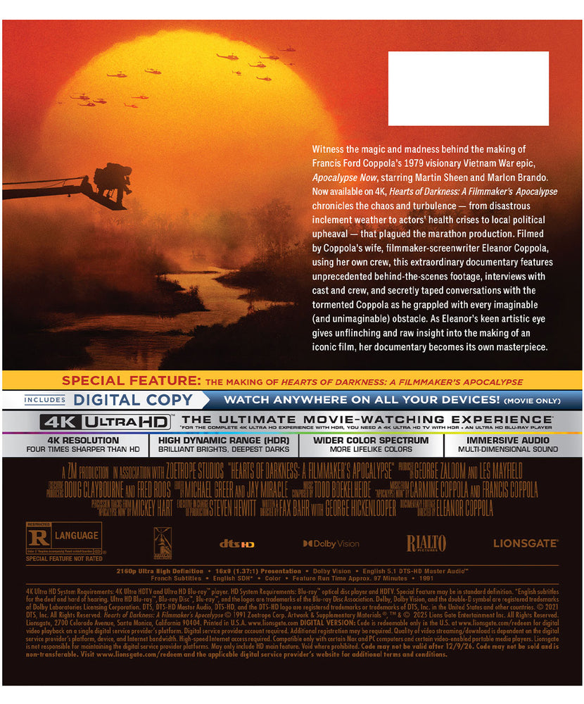 hearts of darkness - Back Panel - 4K UHD