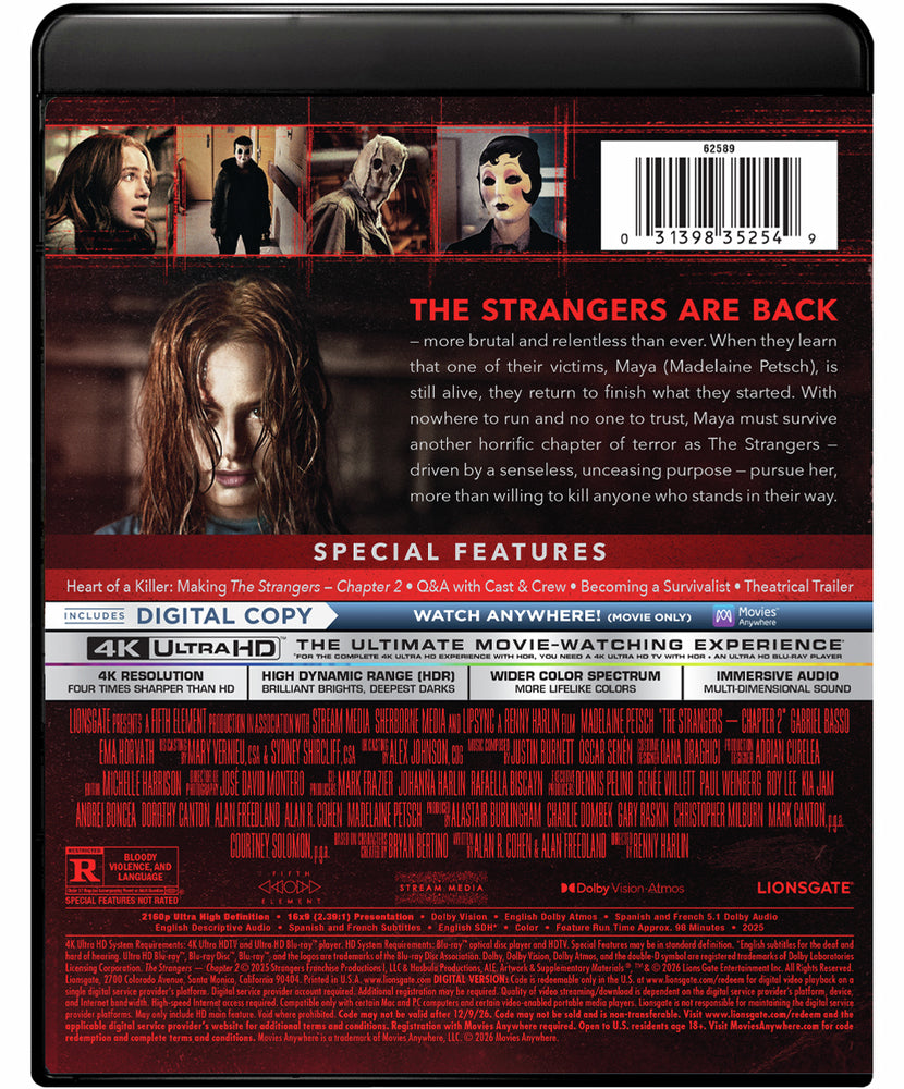 The Strangers: Chapter 2 [4K UHD] - Back Panel - 