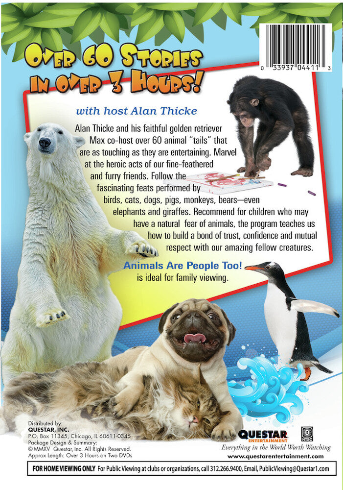 animals are people too! 2 pk. - Back Panel - DVD