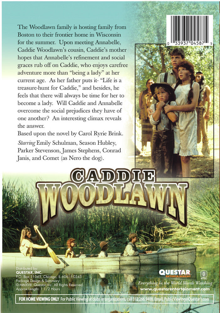 caddie woodlawn - Back Panel - DVD